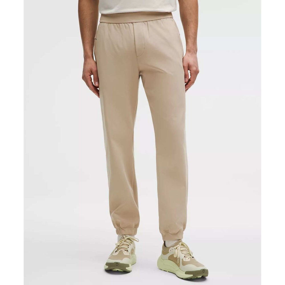 Lululemon Mens Sojourn Jogger Tall Wacky Khaki Warpstreme Tapered Pants Size XL